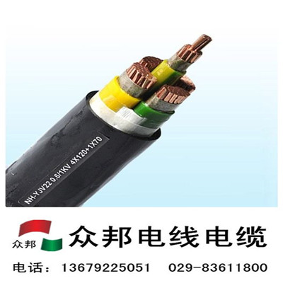 YJV22銅芯鋼帶鎧裝護套電纜